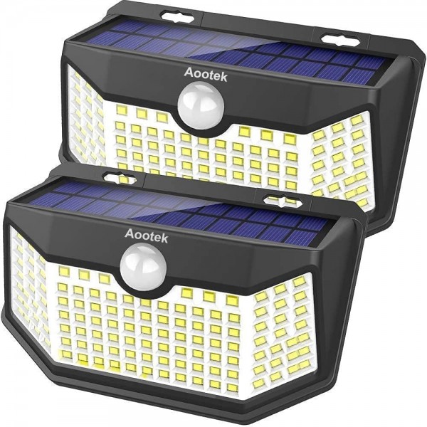 Aootek Solar Lights Outdoor 120 LED with Lights Re...